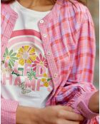 Roze oversized ruimvallende blouse Belinda