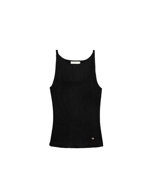 Débardeur en maille Juana noir