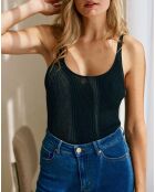 Débardeur en maille Juana noir