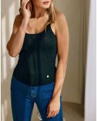 Débardeur en maille Juana noir