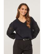 Noa schwarzer Pullover