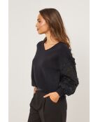 Noa schwarzer Pullover
