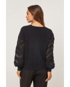 Noa schwarzer Pullover