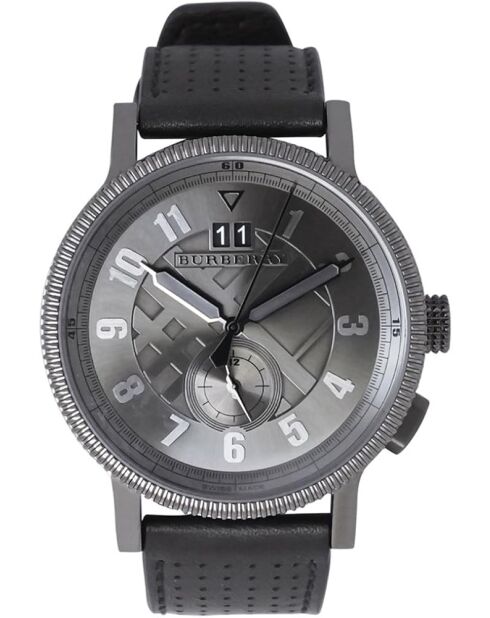 Montre homme BU7682 en cuir noire
