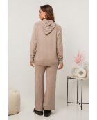 Ensemble pull & pantalon Marguerite taupe