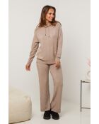 Ensemble pull & pantalon Marguerite taupe