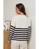 Beiger Iris-Pullover