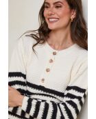 Beiger Iris-Pullover