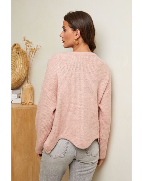 Rosafarbener Pullover Madeleine