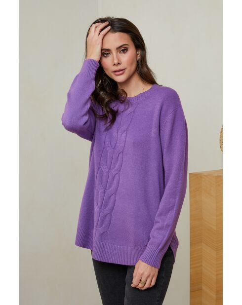 Violetter Pullover Adèle