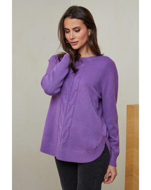 Violetter Pullover Adèle