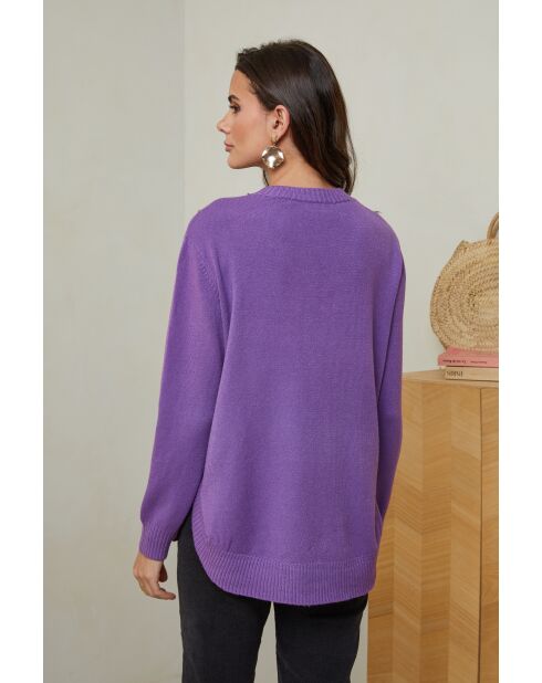 Violetter Pullover Adèle