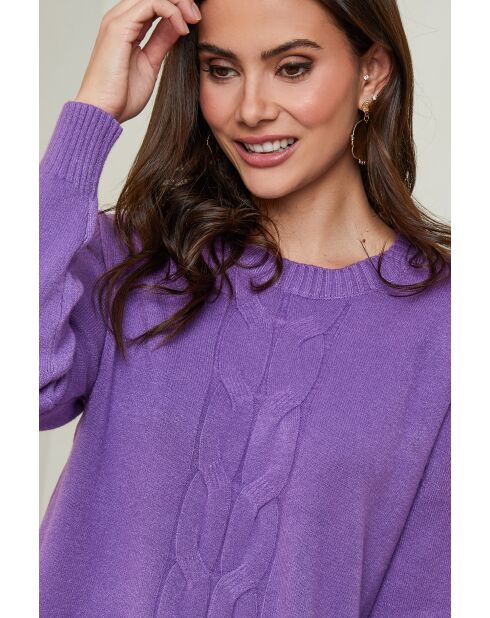 Violetter Pullover Adèle