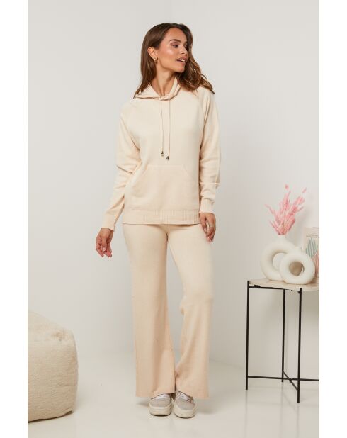 Marguerite beige set van trui en broek