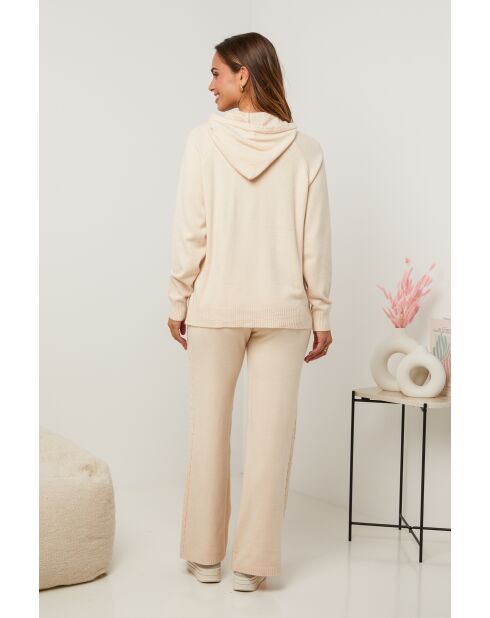 Marguerite beige set van trui en broek