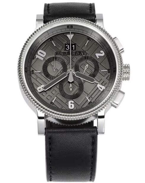 Montre homme BU7683 en cuir noire