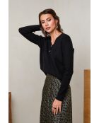 Yasmine schwarzer Pullover