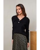 Yasmine schwarzer Pullover