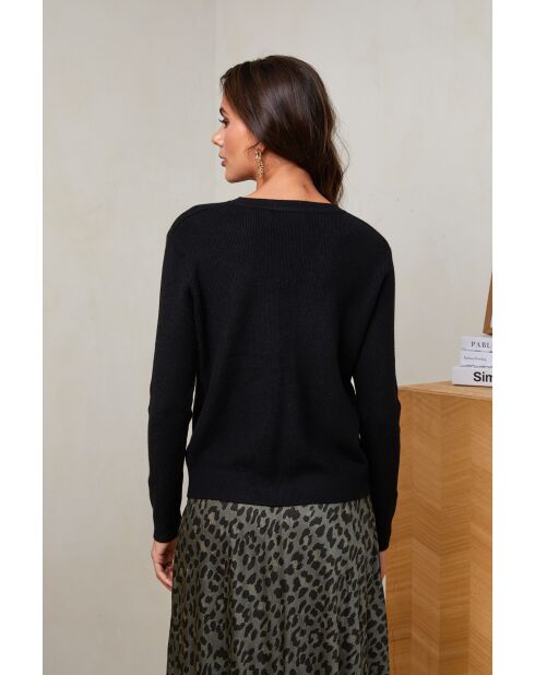 Yasmine schwarzer Pullover