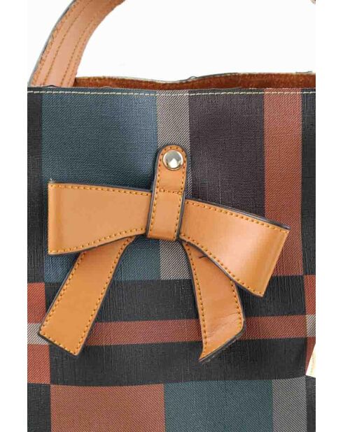 Bolsos de piel marrón - 25x14x22 cm - En buen estado