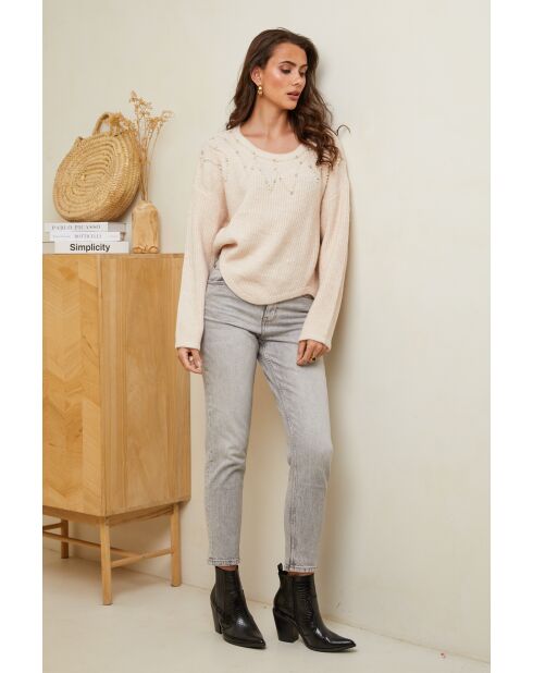 Beiger Pullover Madeleine