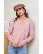 Rosafarbener Pullover Yasmine