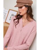 Rosafarbener Pullover Yasmine