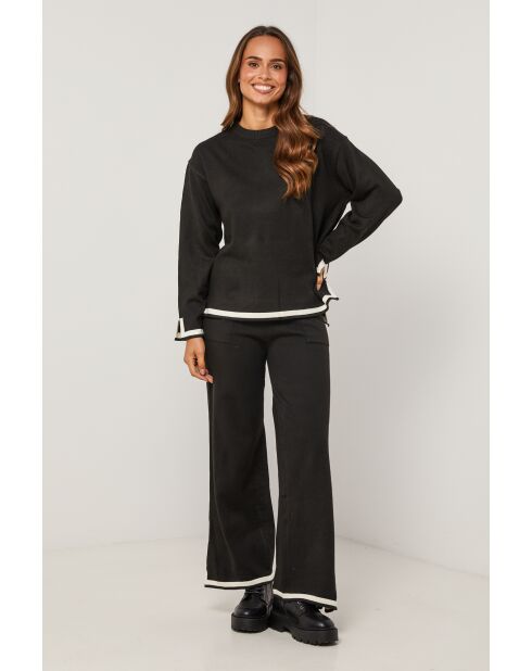 Camille set van zwarte trui en broek
