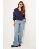 Marineblauwe trui Noa