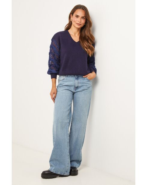 Marineblauwe trui Noa