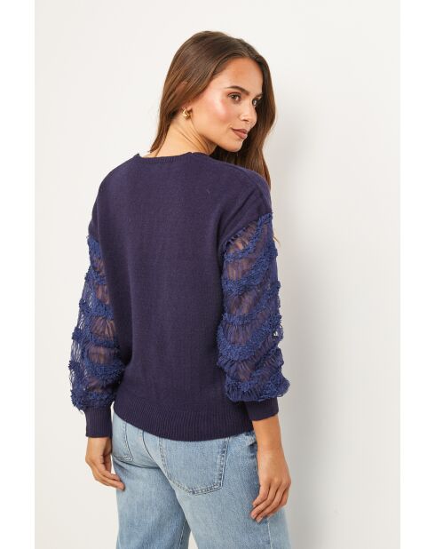 Marineblauwe trui Noa