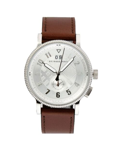 Montre homme BU7681 en cuir marron