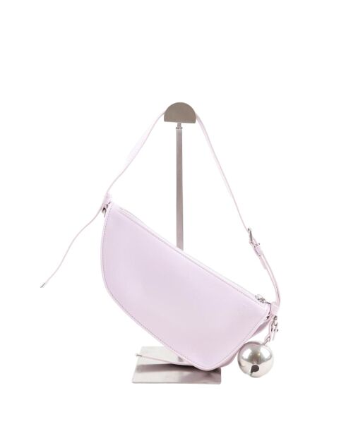 Paarse leren handtassen - 24x6x14 cm - Zeer goede conditie