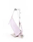 Paarse leren handtassen - 24x6x14 cm - Zeer goede conditie