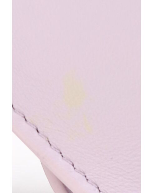 Paarse leren handtassen - 24x6x14 cm - Zeer goede conditie