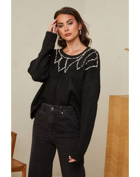 Schwarzer Pullover Madeleine
