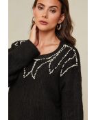 Schwarzer Pullover Madeleine