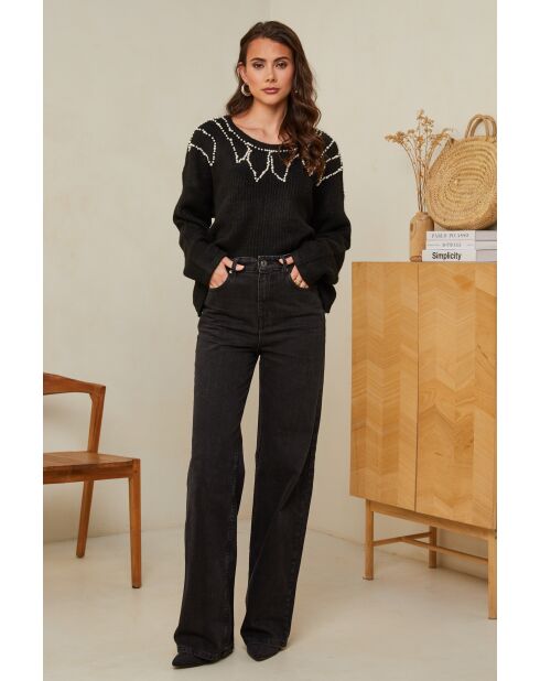 Schwarzer Pullover Madeleine