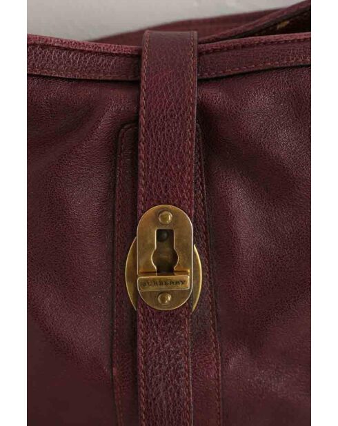 Sacs à main en cuir bordeaux - 43x13x36 cm - Bon état