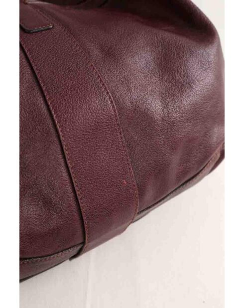 Sacs à main en cuir bordeaux - 43x13x36 cm - Bon état