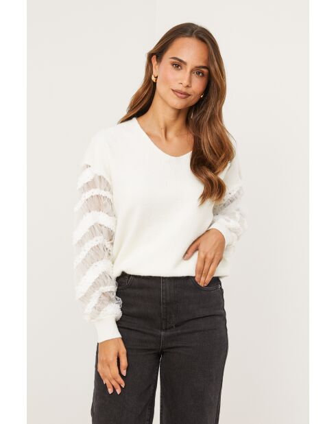 Noa weißer Pullover