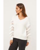 Noa weißer Pullover