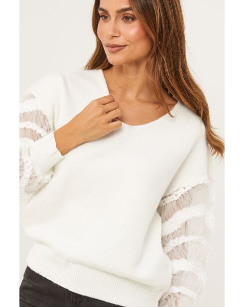 Noa weißer Pullover