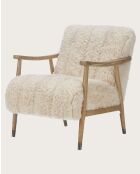 Lina - Fauteuil en bois massif - 66x83x81 cm