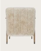 Lina - Fauteuil en bois massif - 66x83x81 cm
