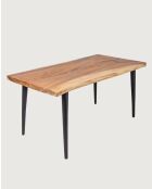 Kanpur - Table repas en suar massif  6 pers. - L160 cm