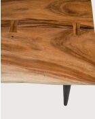 Kanpur - Table repas en suar massif  6 pers. - L160 cm