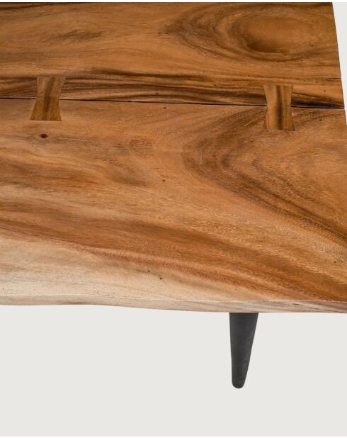 Kanpur - Table repas en suar massif  6 pers. - L160 cm