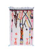 Alfombra bereber colorida, 150 x 97 cm