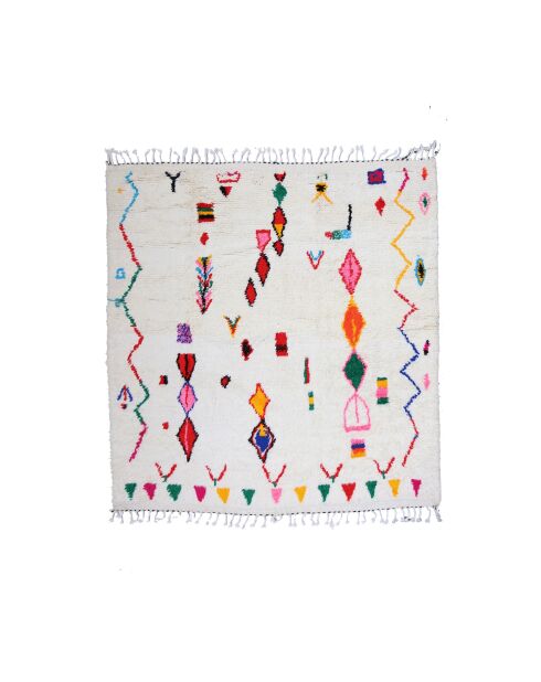 Bunter Berberteppich, 305 x 300 cm